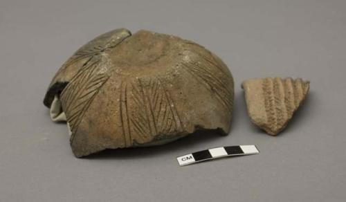 Fragment of pottery vessel