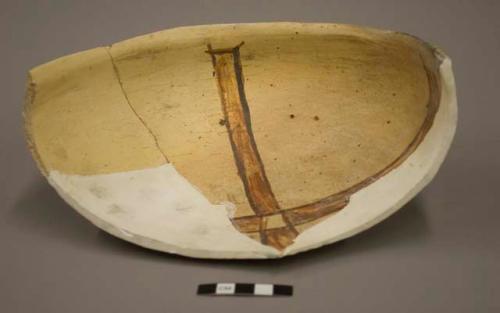 Fragments of San Bernardino polychrome pottery bowl