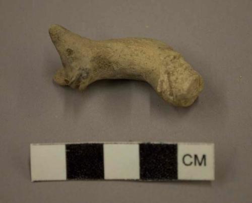 Zoomorphic pottery handle