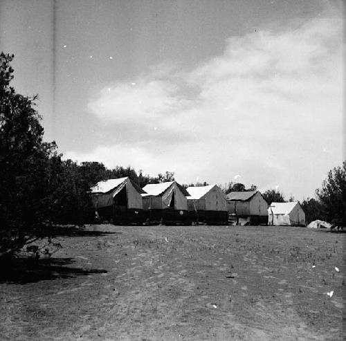 Quemado camp, upper row of tents