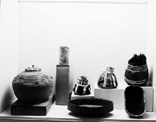 Containers - baskets, bags, and bowls - room 14 Peabody Museum