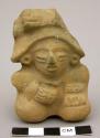 Ceramic figurine whistle, anthropomorph