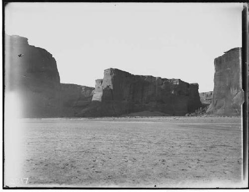 Eastern wall about 2-1; 2 miles from entrance