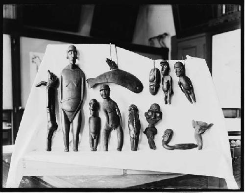 Photograph of wooden figures