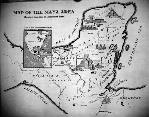 Map of the Maya area