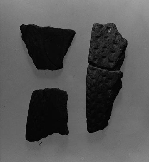 3 potsherds