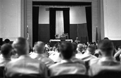 Portrait of auditorium in full during speech 3