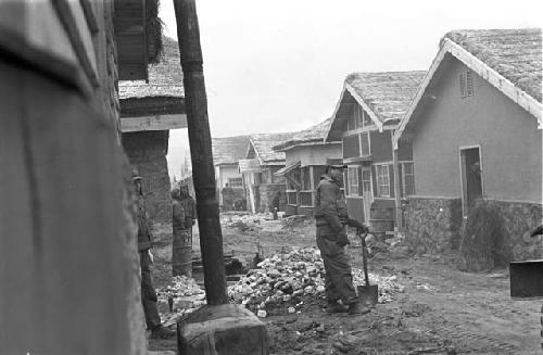 Portrait of soldiers in ruined streets 2