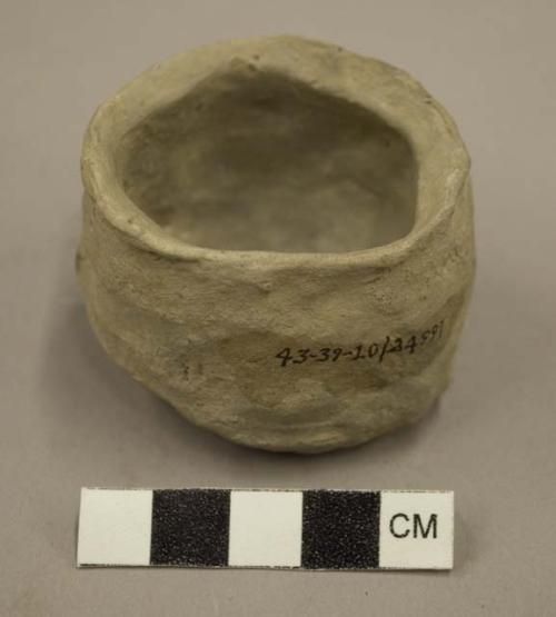 Plain pottery miniature jar