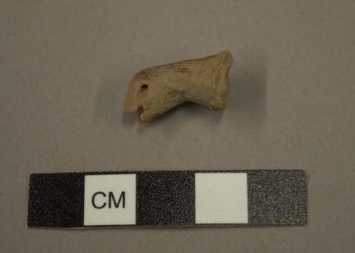 Zoomorphic pottery handle