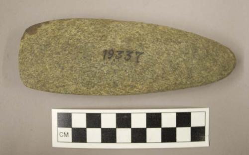 Ground stone, celt with pointed end