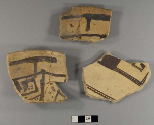 10 sherds from restorable pottery bowl