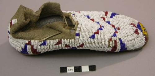 Child's beaded moccasin