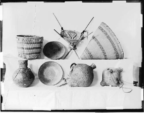 Collection of woven baskets