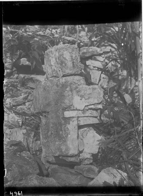 Ruin 1 - Side View of Stone Head