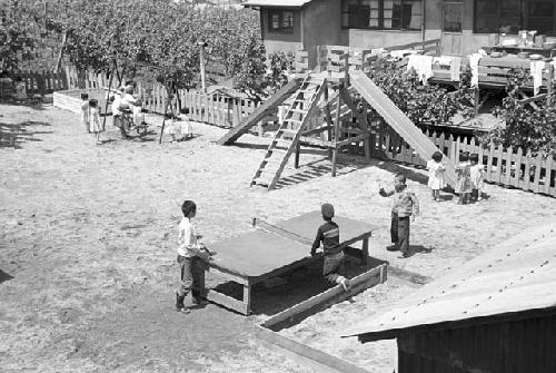 Children playing in playground