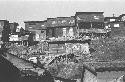 View of houses on hill