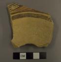 Ring base sherd of pottery plate