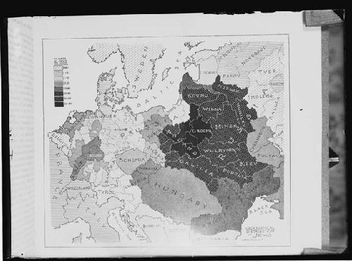 Map - Jews and their distribution