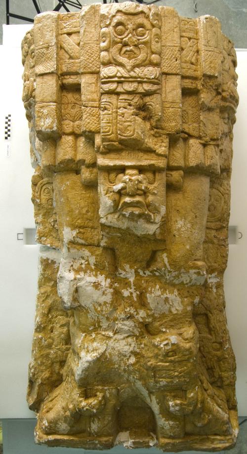 Cast of part of Stela I - West bottom half of figure