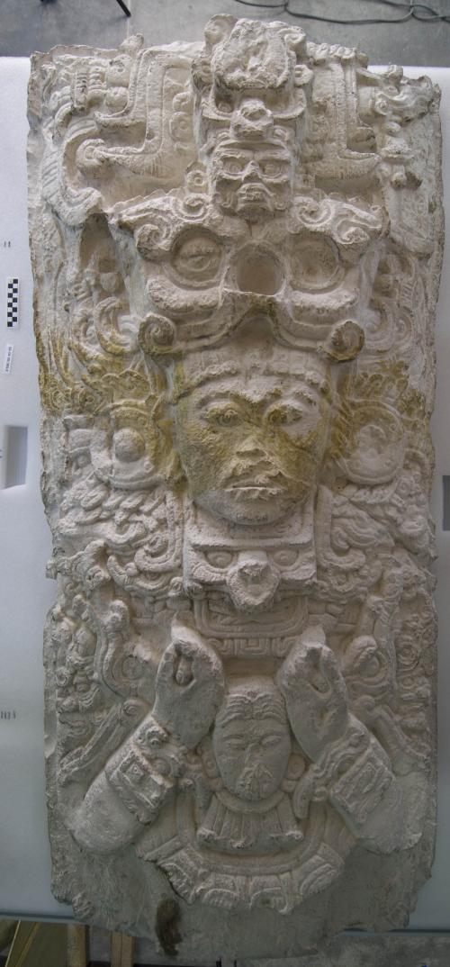 Cast of Stele P, West top half of figure