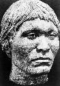 Photo copy of sculpture of Tepexpan man's head