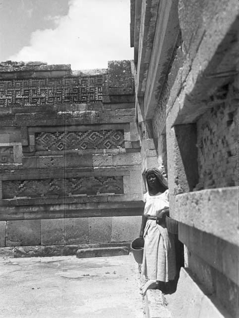 Woman in Hall of the Mosaics