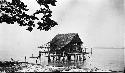 House on stilts above the water