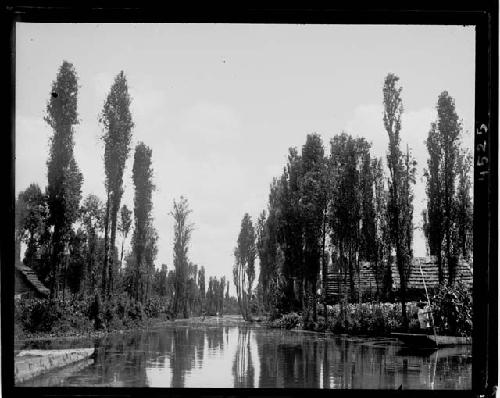 Water boats and houses