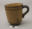 Wooden cups, handled