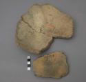 Fragments of pottery vessel