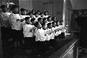 Portrait of children singing in choir