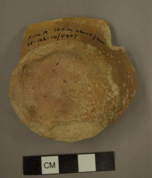 Ring base sherd of pottery jar