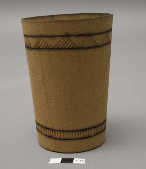 Large wooden tumbler