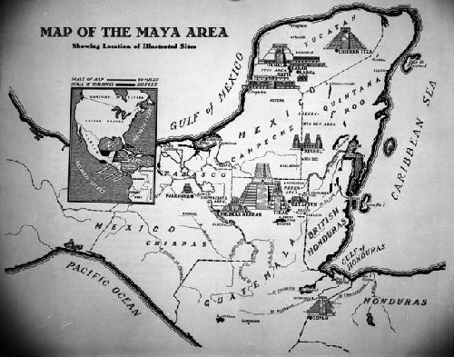 Map of the Maya area