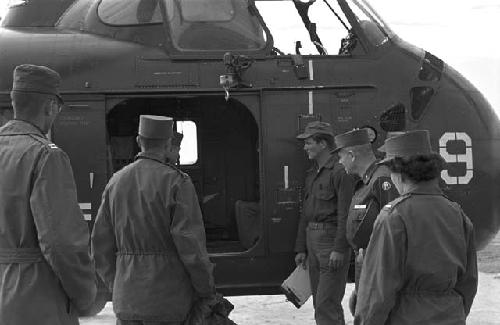 Soldiers boarding chopper