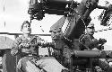 Soldiers operating canon launcher