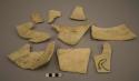 Sherds of bowl.  Jeddito black-on-yellow