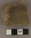 Sherd from rectangular pottery dish