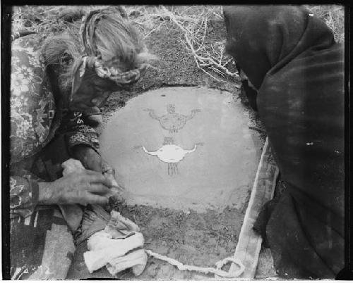 Sand Painting -- Sun and Moon