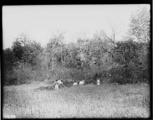 Excavation Under Bluff - White's Field