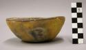 Bowl, polacca polychrome style c. int: curvilinear design; ext: unslipped, no de