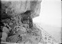 Crew Member on Rock Ledge, Site E-12-4