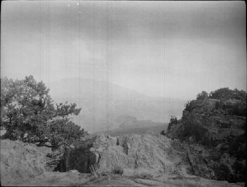 Navajo mountain from Southwestern tip of Kaiparowtis