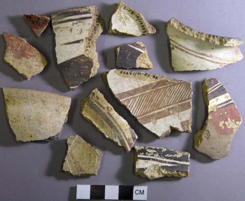 Pieces of Acoma-Ashivi polychrome