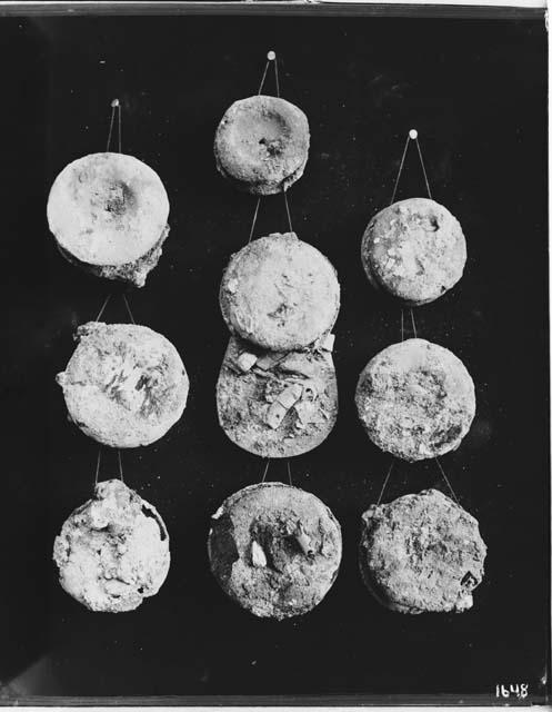 Ear ornaments from altar of mound 3