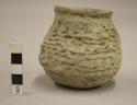 Ceramic, earthenware, complete vessel, jar, corrugated