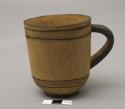Wooden cups, handled