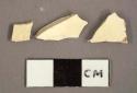 Ceramic sherds, creamware