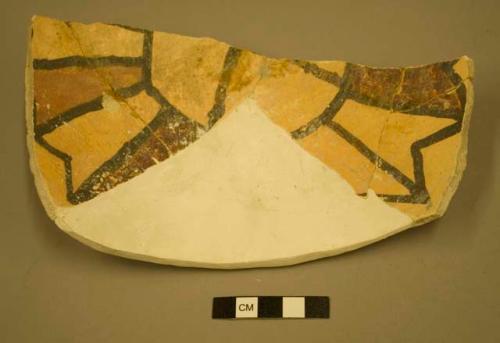 Restored San Bernardino polychrome potsherd